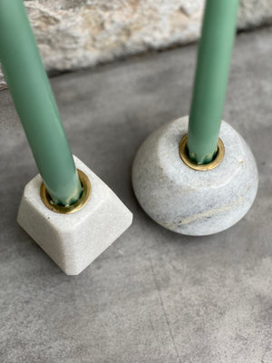 Marble Tapered Candle Holder