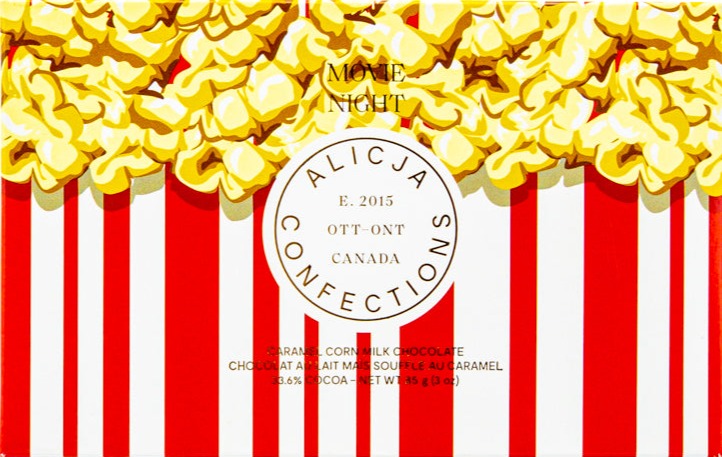 Movie Night • Milk Chocolate Postcard Bar