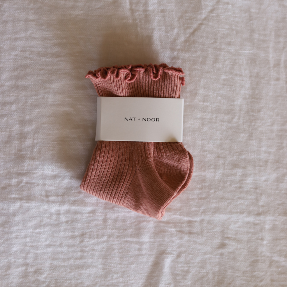 
            
                Load image into Gallery viewer, Rose Ruffle Sock
            
        