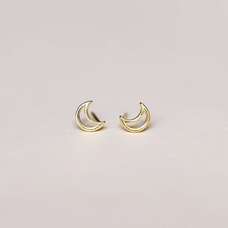 Minimalist Moon Earrings