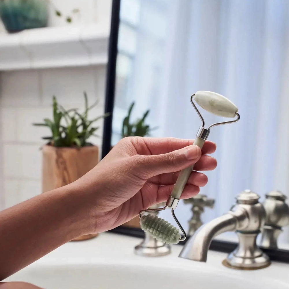 Dual-Action Jade Facial Roller