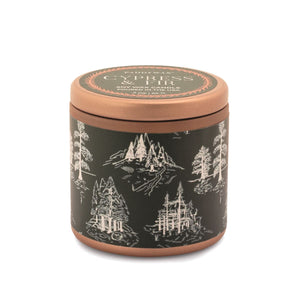 Cypress & Fir | 3oz Copper Tin Candle in Green