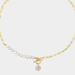 
            
                Load image into Gallery viewer, Aube Petit Pearl Necklace
            
        