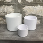 Pillar Pot Collection - Matte White