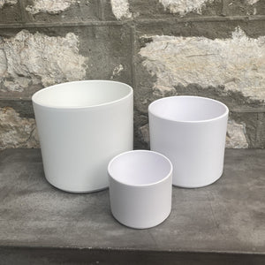 Pillar Pot Collection - Matte White