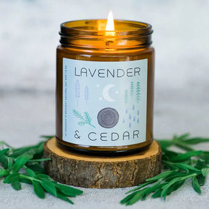 Lavender and Cedar Soy Candle